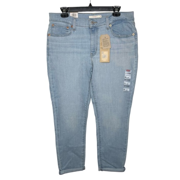 NWT Levi’s Boyfriend Hypersoft Mid Rise Jeans Sz 31 - Picture 5 of 15